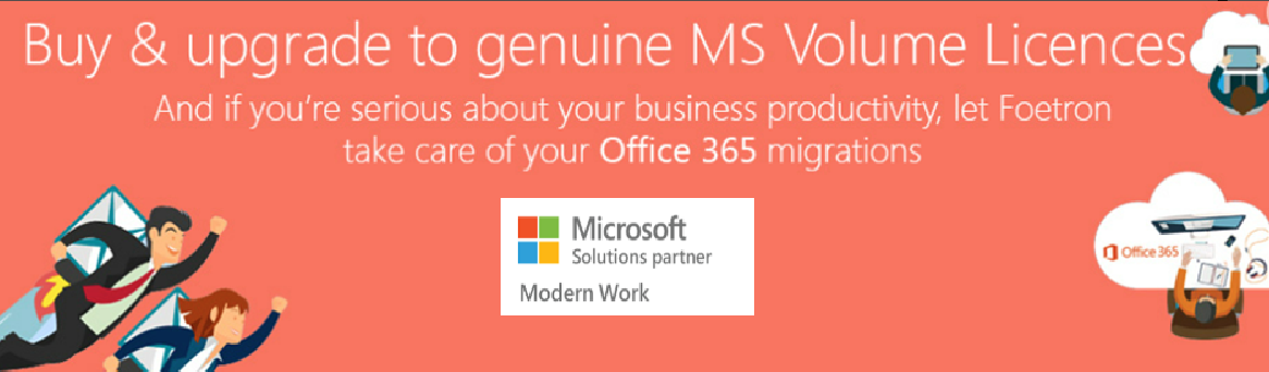 Boost productivity with genuine MS Licenses and Foetron’s Office 365 services